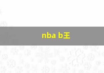 nba b王